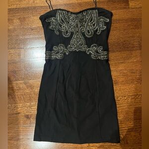 Free People Strapless Embellished Dress